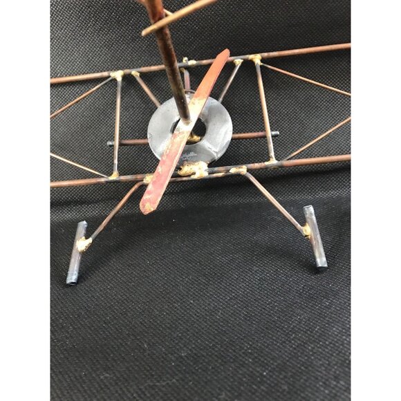 Vintage 1980's Airplane Propeller Metal Wall Art Décor Handmade One Of A Kind - Picture 6 of 10